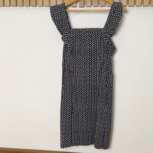 Scoop Black and White Embroidered Dress Size M (8-10) EUC